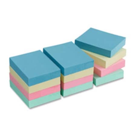 Davenport Adhesive Notes;Plain;1.5 in. x 2 in.;100 Sh-PD;12PD-PK;AST Pastel DA517242